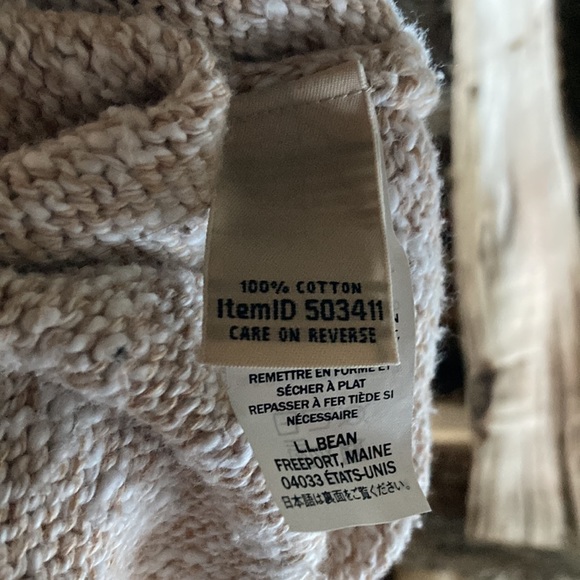 LL Bean 100% Cotton Sweater - Picture 4 of 6